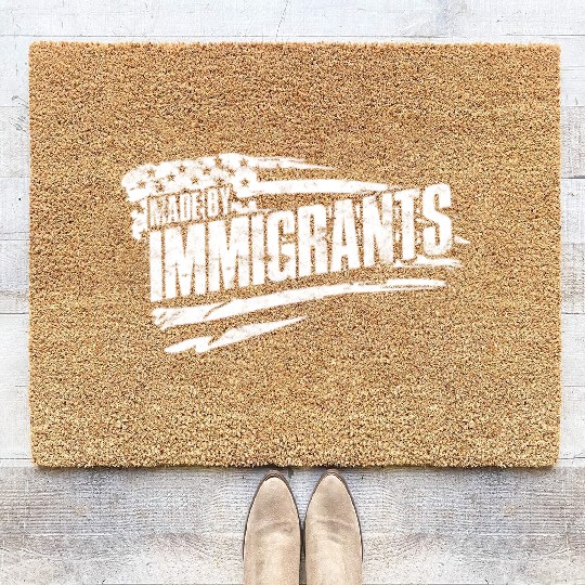US Immigrant Indigenous USA Immigrants america Coir Doormats