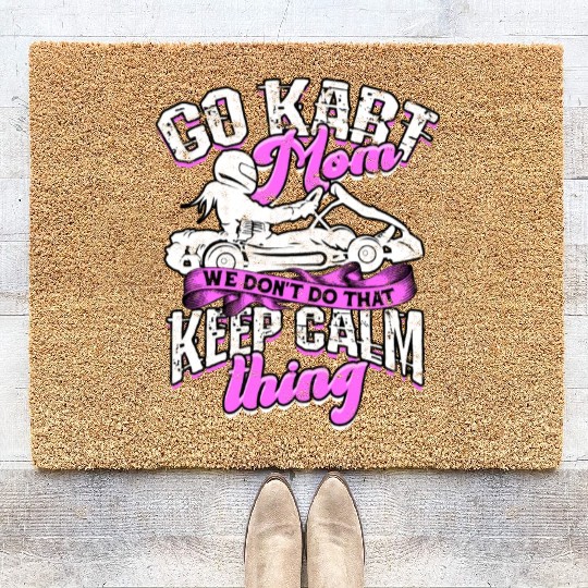 Go Kart Racer Pit Crew Car Racing Karting Coir Doormats