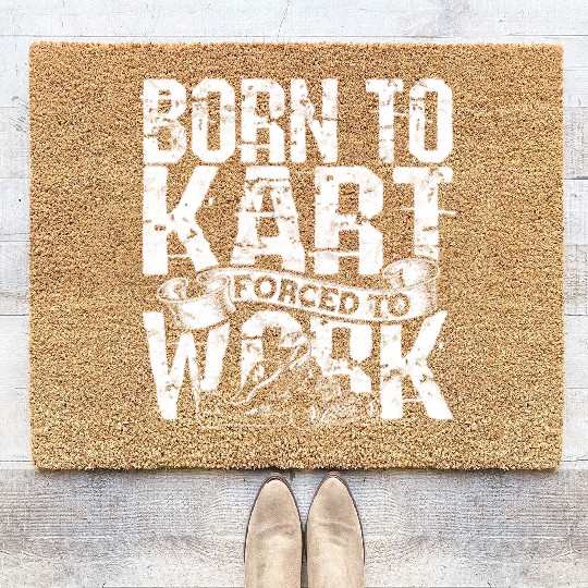 Go Kart Racer Pit Crew Car Racing Karting Coir Doormats