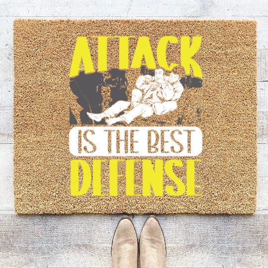 Jiu jitsu attack best defense jujutsu martial arts Coir Doormats