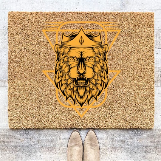 Lion King Coat Of Arms Coir Doormats