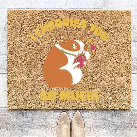 Cute Animal Hamster Cherry Pet Food Pet Hamster Coir Doormats