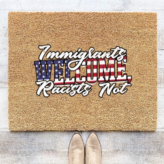 US Immigrant Indigenous USA Immigrants america Coir Doormats