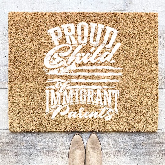 US Immigrant Indigenous USA Immigrants america Coir Doormats