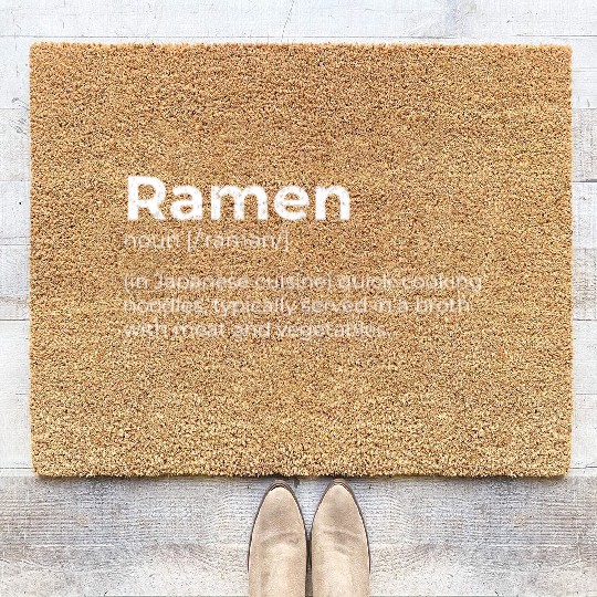 Ramen Japanese Cuisine Tonkotsu Premium Coir Doormats