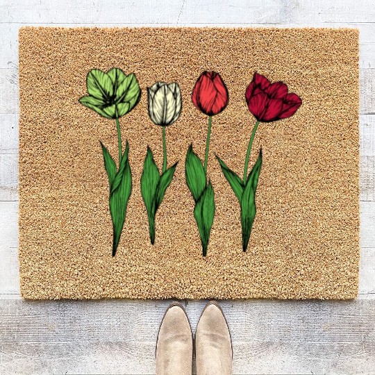Tulip Gardening Tulips Coir Doormats