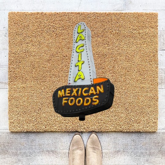 La Cita Mexican Foods Route 66 Tucumcari NM Coir Doormats