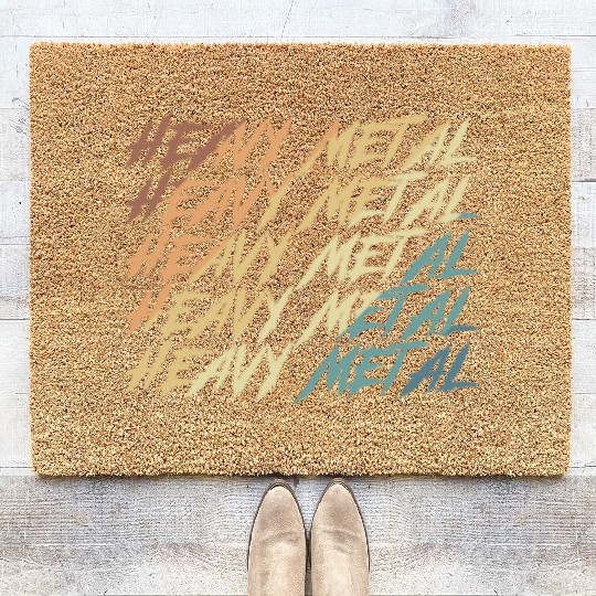 Heavy Metal Headbanging Band Genre Coir Doormats