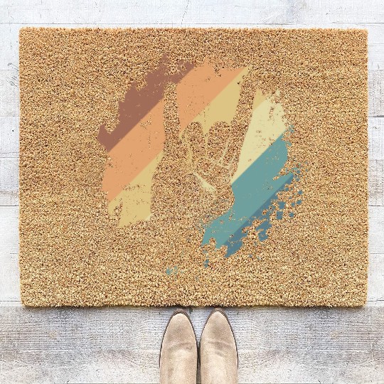 Heavy Metal Hand Sign Music Band Genre Coir Doormats