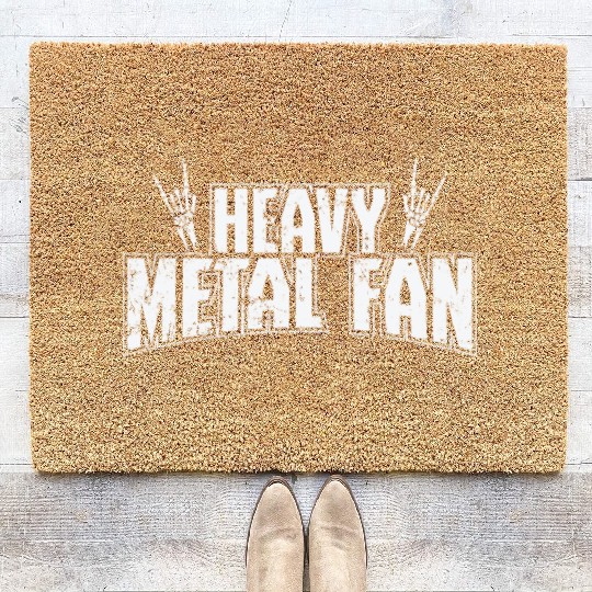 Heavy Metal Fan Music Band Genre Coir Doormats