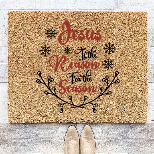 Jesus is the reason for the season Coir Doormats