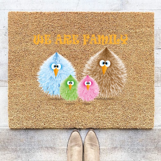 we are family 2 Coir Doormats
