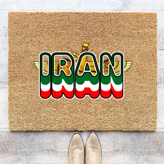 Iran Lion Sun Farvahar Coir Doormats
