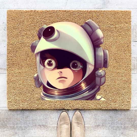 Space Astronaut Ape Coir Doormats