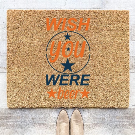 Wish You Were Beer Coir Doormats