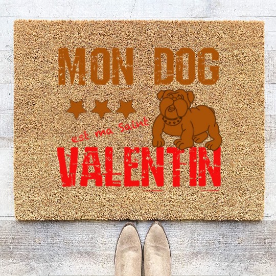 Copy of Copy of my dog is my valentine day 2022776 Coir Doormats