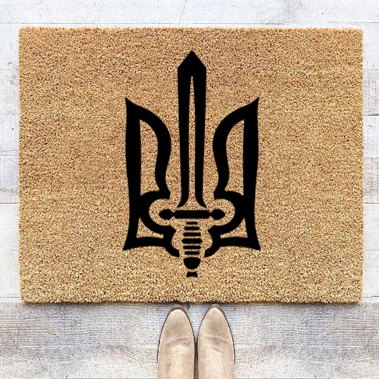 Emblem of Ukraine Coir Doormats