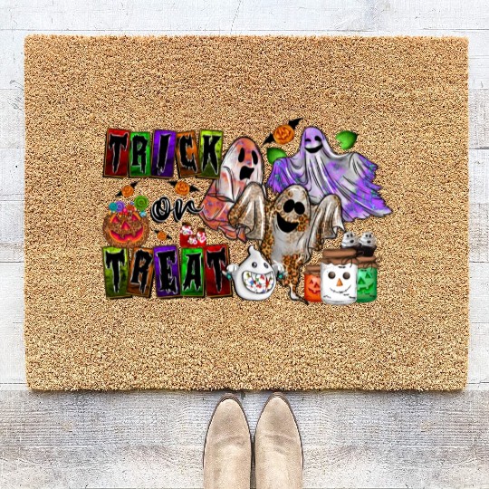 Trick or Treat Coir Doormats
