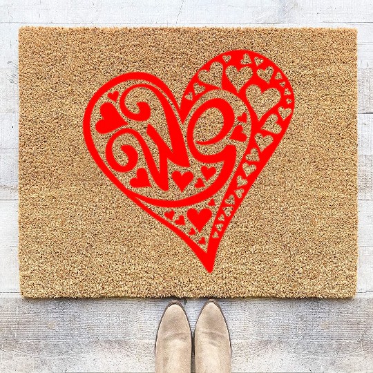 Galentines Day Red Heart We Valentines Day2 Coir Doormats