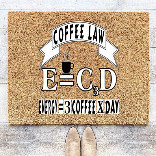 Coffee For Teacher, Easy Like Sunday Coffee Coir Doormats
