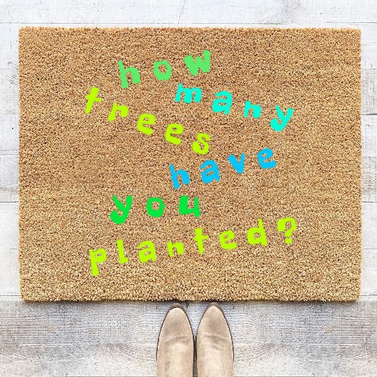 Tree Quote. Nature Environment Coir Doormats