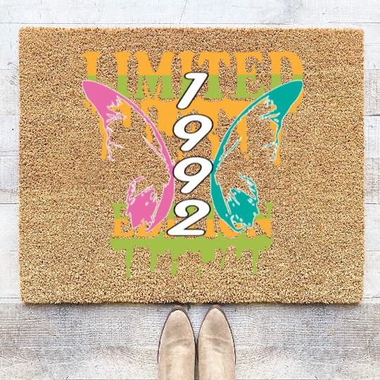 1992 Born Limited Edition Butterfly Gift Coir Doormats