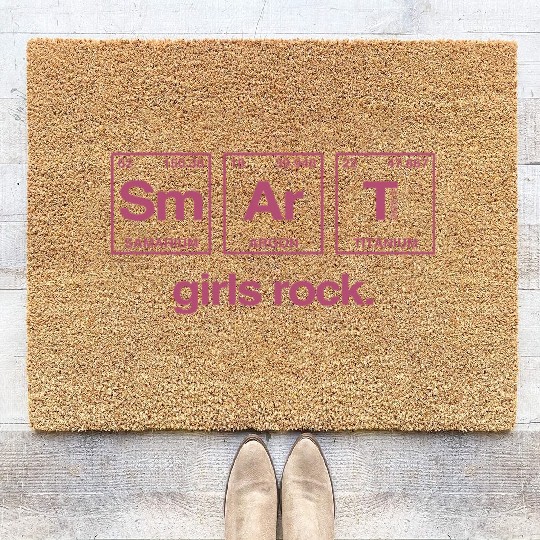SMART GIRLS ROCK - Elements Periodic Table Coir Doormats