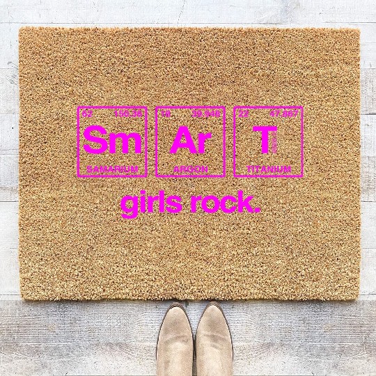 SMART GIRLS ROCK - Elements Periodic Table Coir Doormats