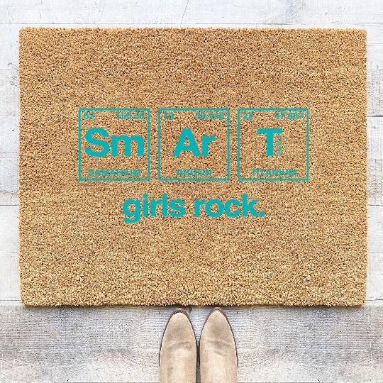 SMART GIRLS ROCK - Elements Periodic Table Coir Doormats