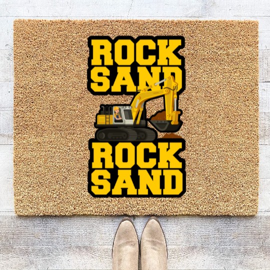 Rock Sand Excavator Front End Loader Track Hoe Coir Doormats