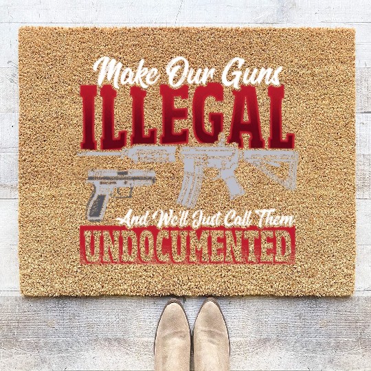 2nd Amendment Gun Rights Gun Lover Coir Doormats