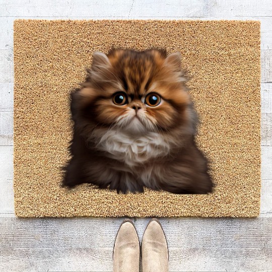 Persian Cat - A Sweet Gift Idea For All Cat Coir Doormats