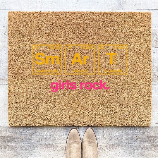 SMART GIRLS ROCK - Elements Periodic Table Coir Doormats