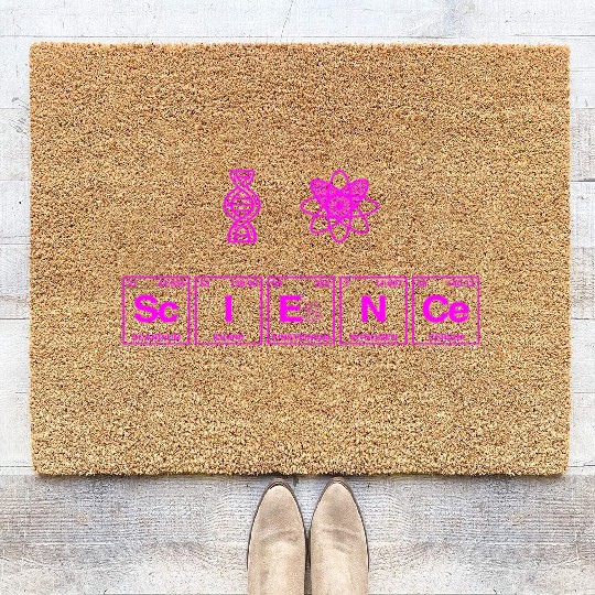 I LOVE SCIENCE - Periodic Table of Elements Coir Doormats