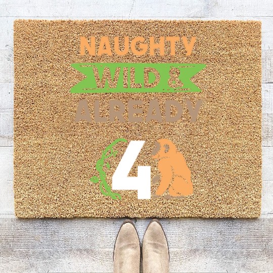 Gift 4 years birthday girl boy Ape Monkey Coir Doormats