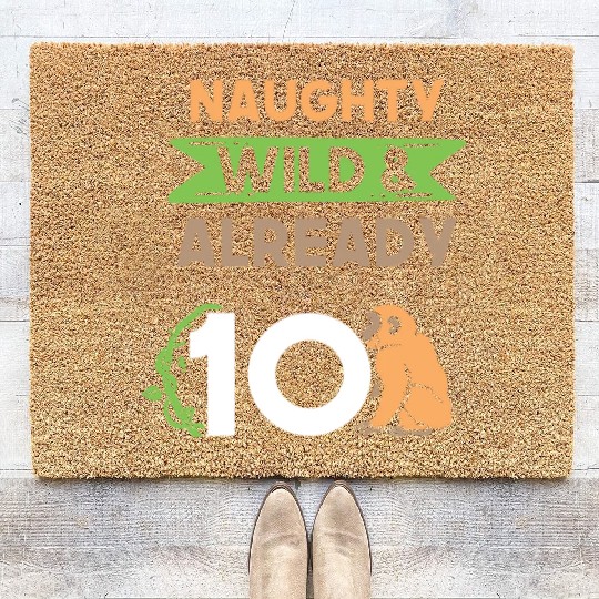 Gift 10 years birthday girl boy Ape Monkey Coir Doormats