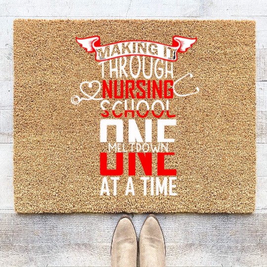 Sloth Sloths, Trees, Attitude Coir Doormats