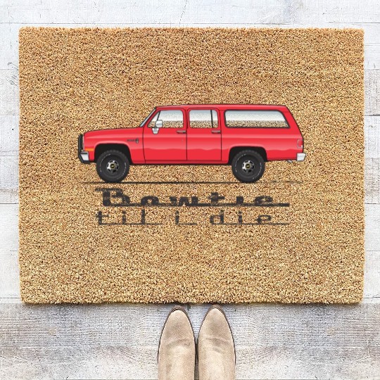 bowtie Cardinal Red Coir Doormats