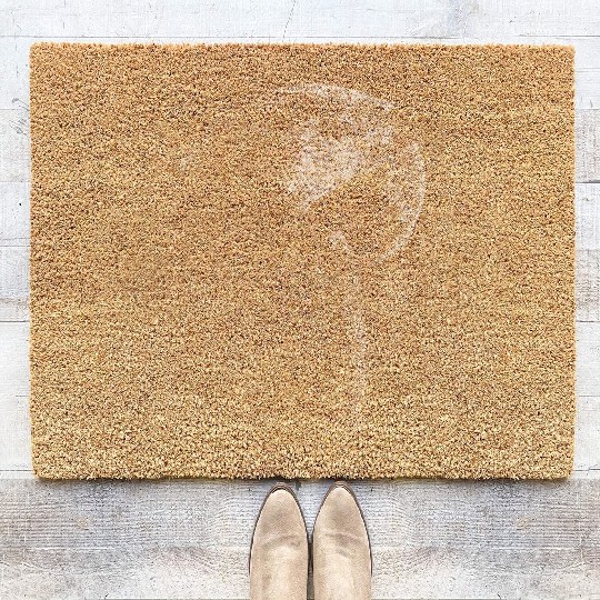 Macaw Lines Art Coir Doormats