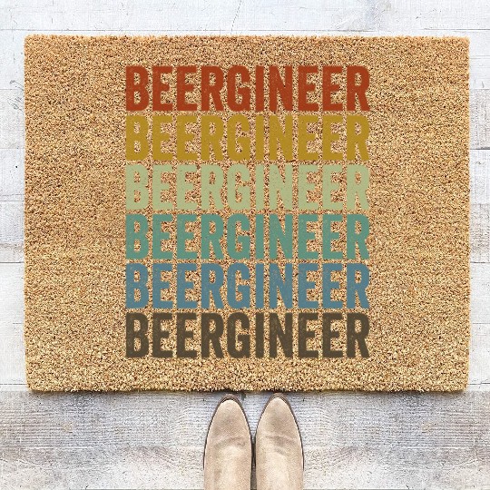 Beergineer Craft Beer Lover Beer Breweries Homebre Coir Doormats