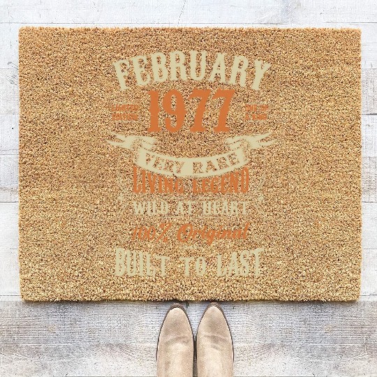 February 1977 Birthday Surprise Coir Doormats