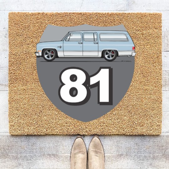 81 Light Blue Coir Doormats