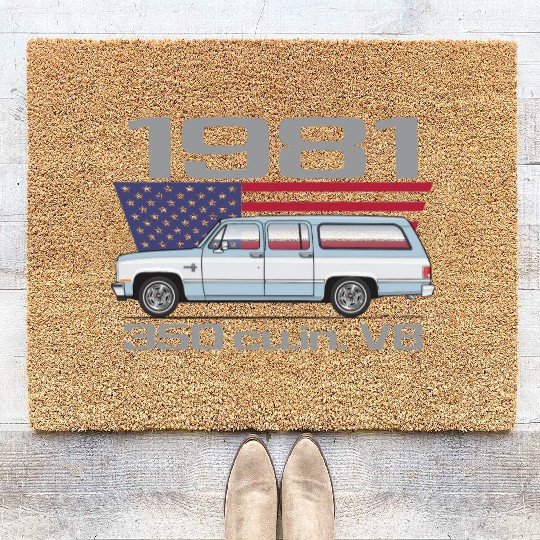 1981 Light Blue Coir Doormats
