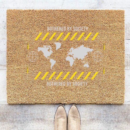 Bothered by Society Coir Doormats