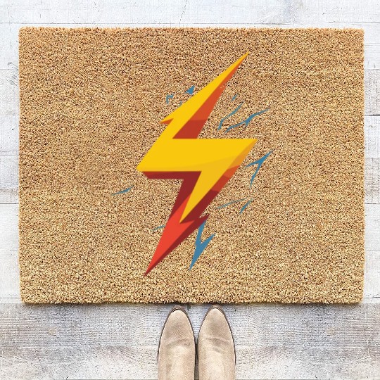 lightning bolt Coir Doormats