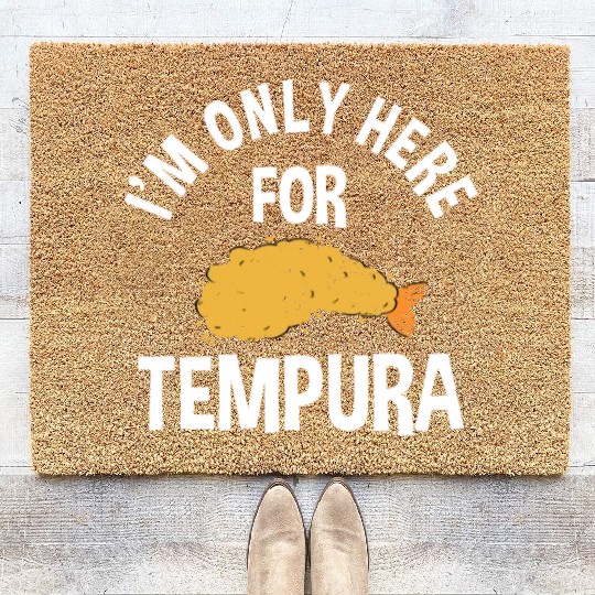 Funny Tempura Shrimp Coir Doormats