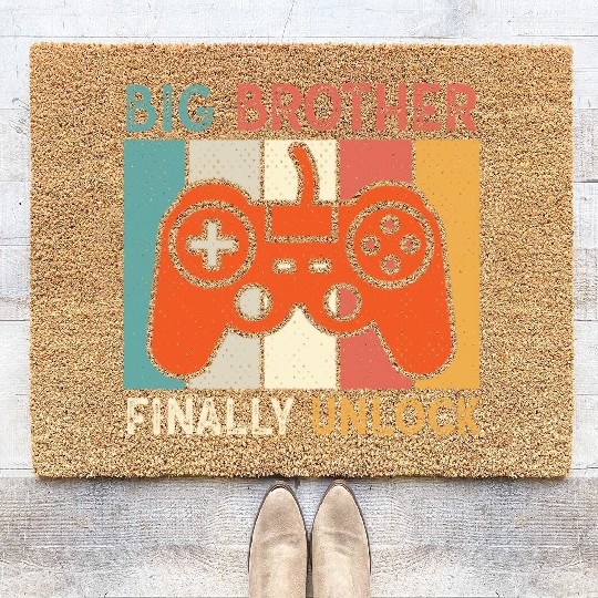 Big Brother Finally Big Bro Gamer Promoted Son Coir Doormats