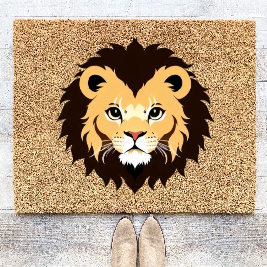 Royal Cartoon Lion - King of the Jungle 21 Coir Doormats