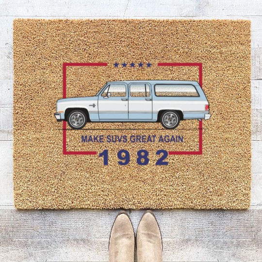 MAKE Light Blue Coir Doormats