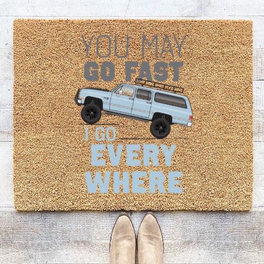 YOU MAY Light Blue Coir Doormats